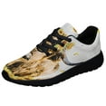 thumbnail image 1 of Highland Cattle Highland Cow Sunflowers Shoes Sneakers Black Size 4.5, 1 of 7