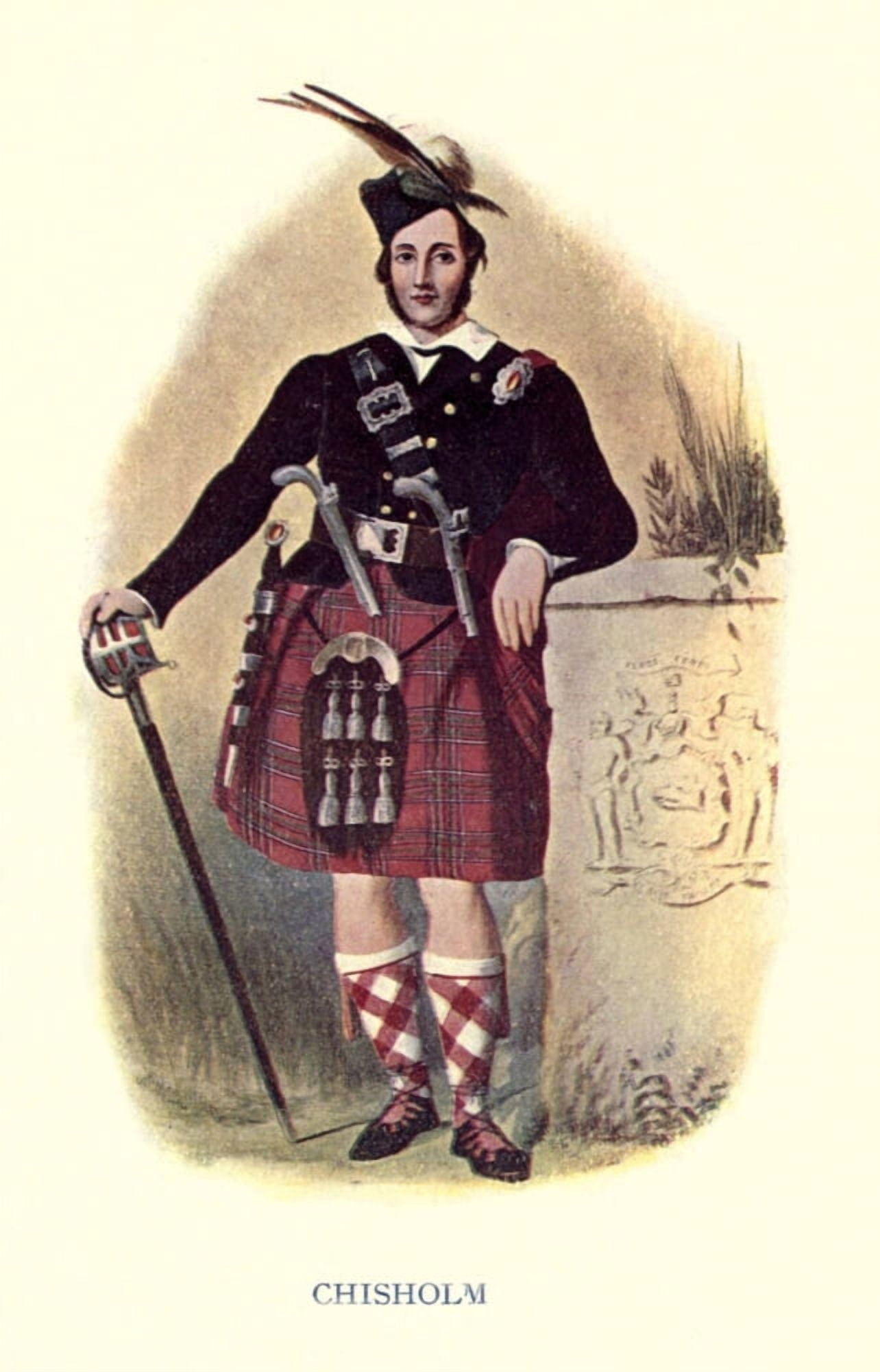 Highland Clans of Scotland 1923 Chisholm Canvas Art - Robert R McIan (18 x 24)