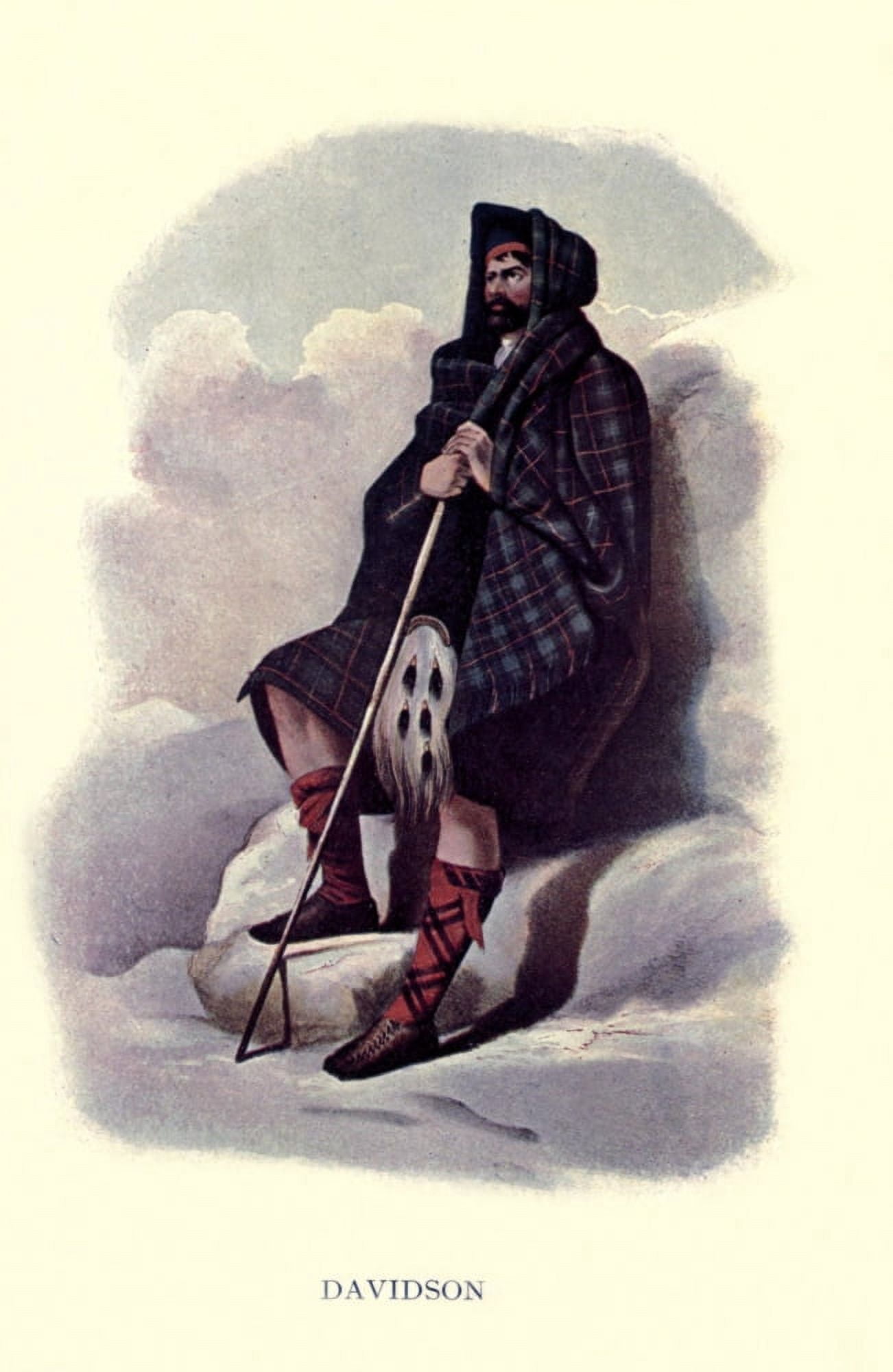 Highland Clans of Scotland 1923 Davidson Canvas Art - Robert R McIan (24 x 36)