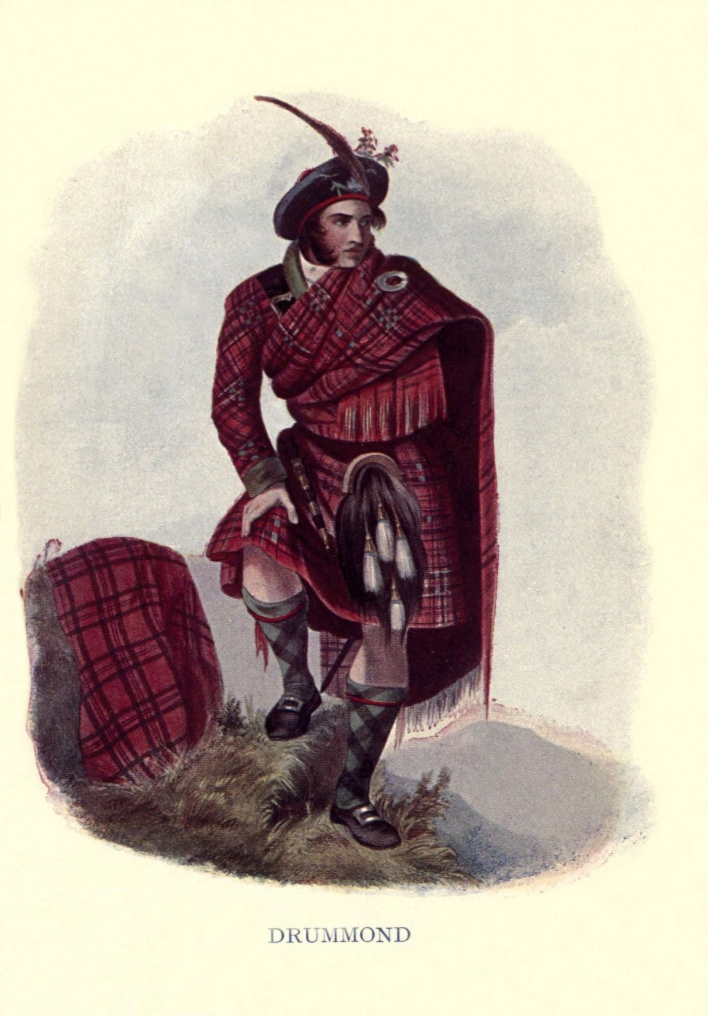Highland Clans of Scotland 1923 Drummond Canvas Art - Robert R McIan (24 x 36)