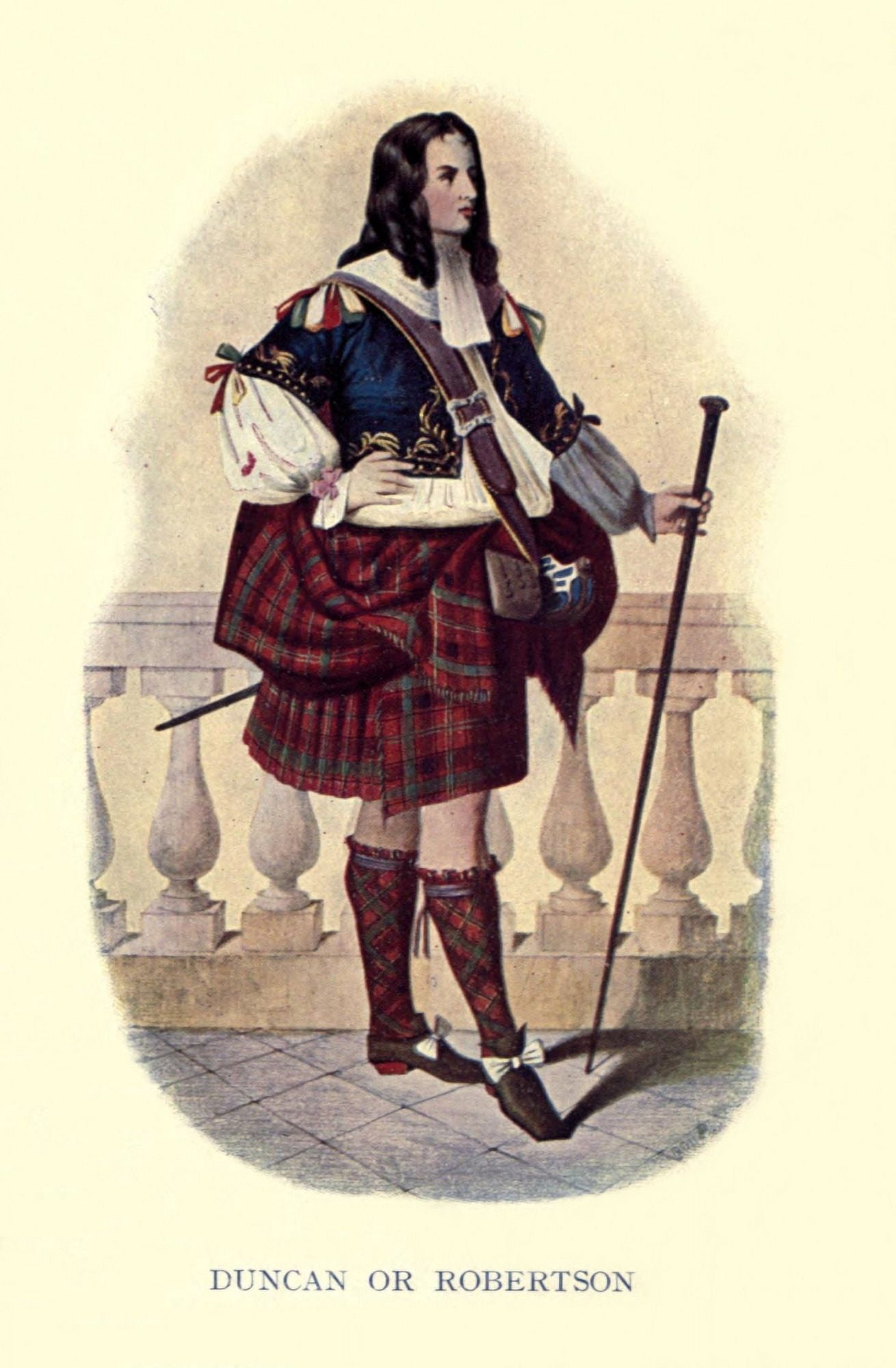 Highland Clans of Scotland 1923 Duncan or Robertson Canvas Art - Robert R McIan (18 x 24)