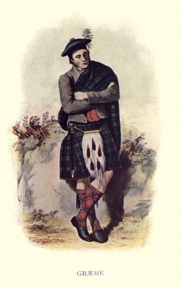 Highland Clans of Scotland 1923 Graeme Canvas Art - Robert R McIan (18 x 24)
