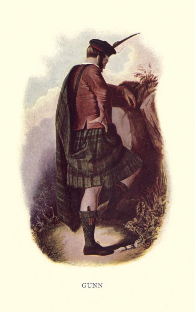 Highland Clans of Scotland 1923 Gunn Canvas Art - Robert R McIan (24 x 36)