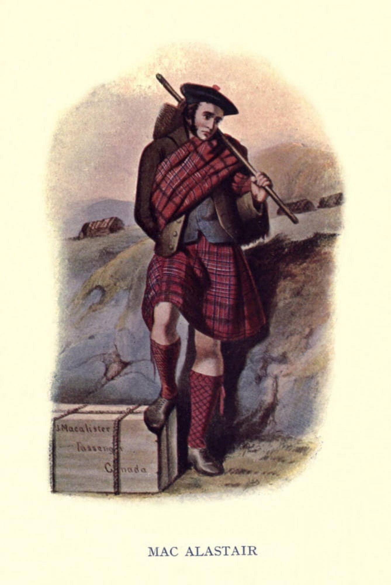 Highland Clans of Scotland 1923 MacAlastair Canvas Art - Robert R McIan (18 x 24)