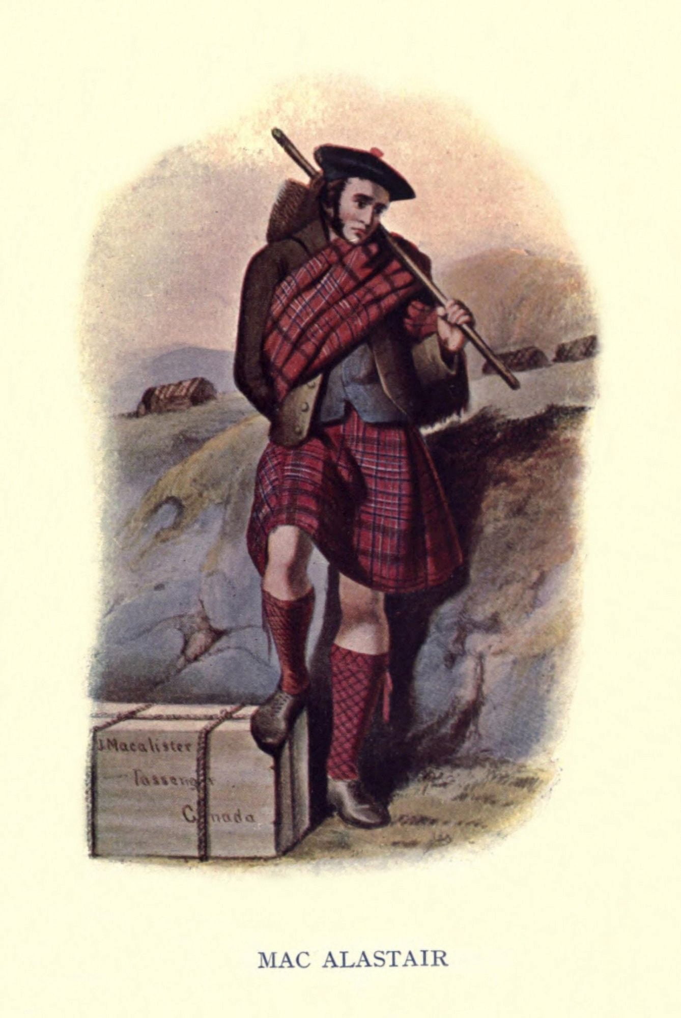 Highland Clans of Scotland 1923 MacAlastair Canvas Art - Robert R McIan (24 x 36)