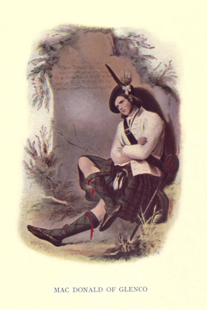 Highland Clans of Scotland 1923 MacDonald of Glenco Canvas Art - Robert R McIan (24 x 36)