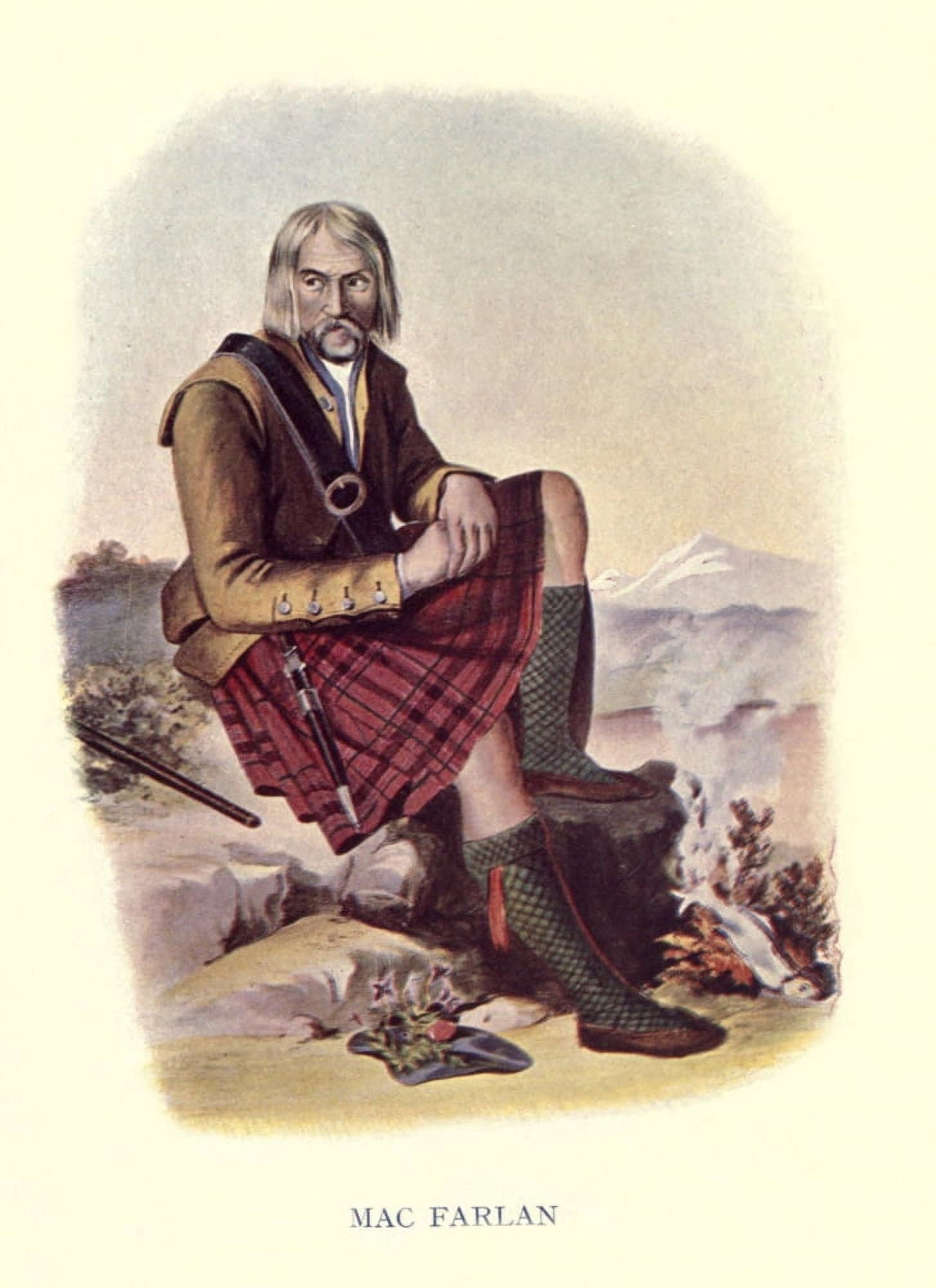 Highland Clans of Scotland 1923 MacFarlan Canvas Art - Robert R McIan (18 x 24)