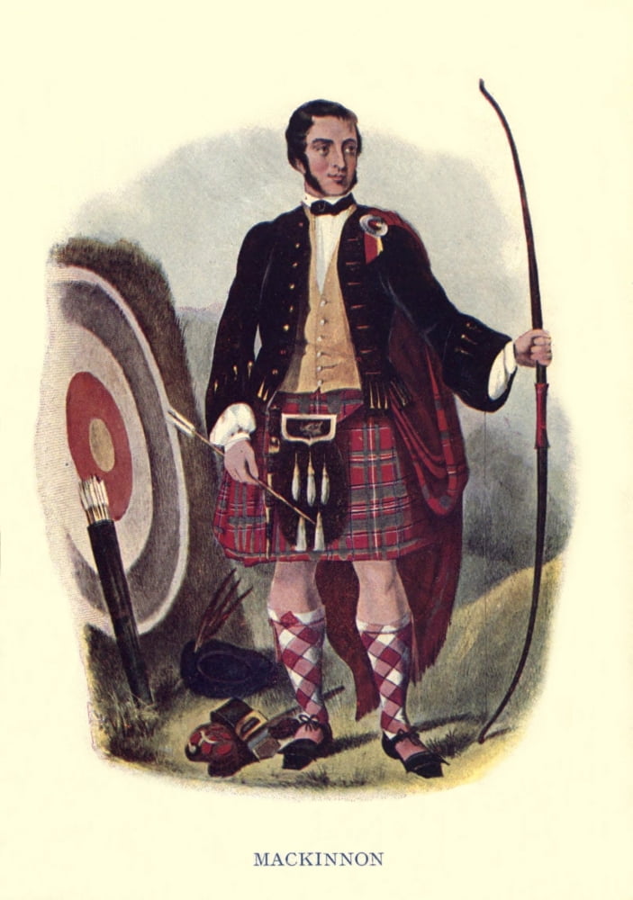 Highland Clans of Scotland 1923 MacKinnon Canvas Art - Robert R McIan (18 x 24)