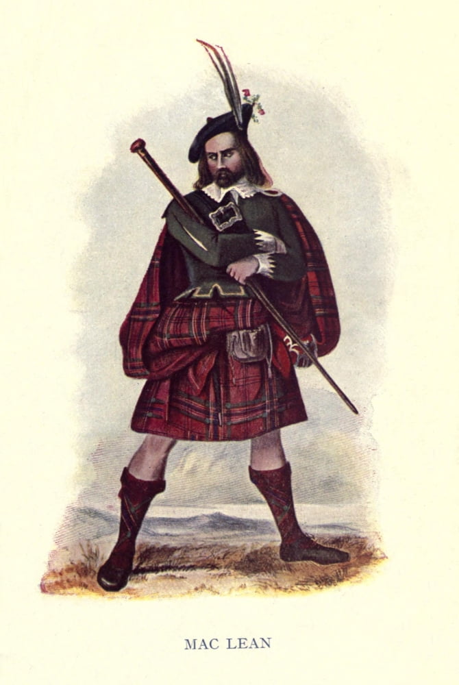 Highland Clans of Scotland 1923 MacLean Canvas Art - Robert R McIan (24 x 36)