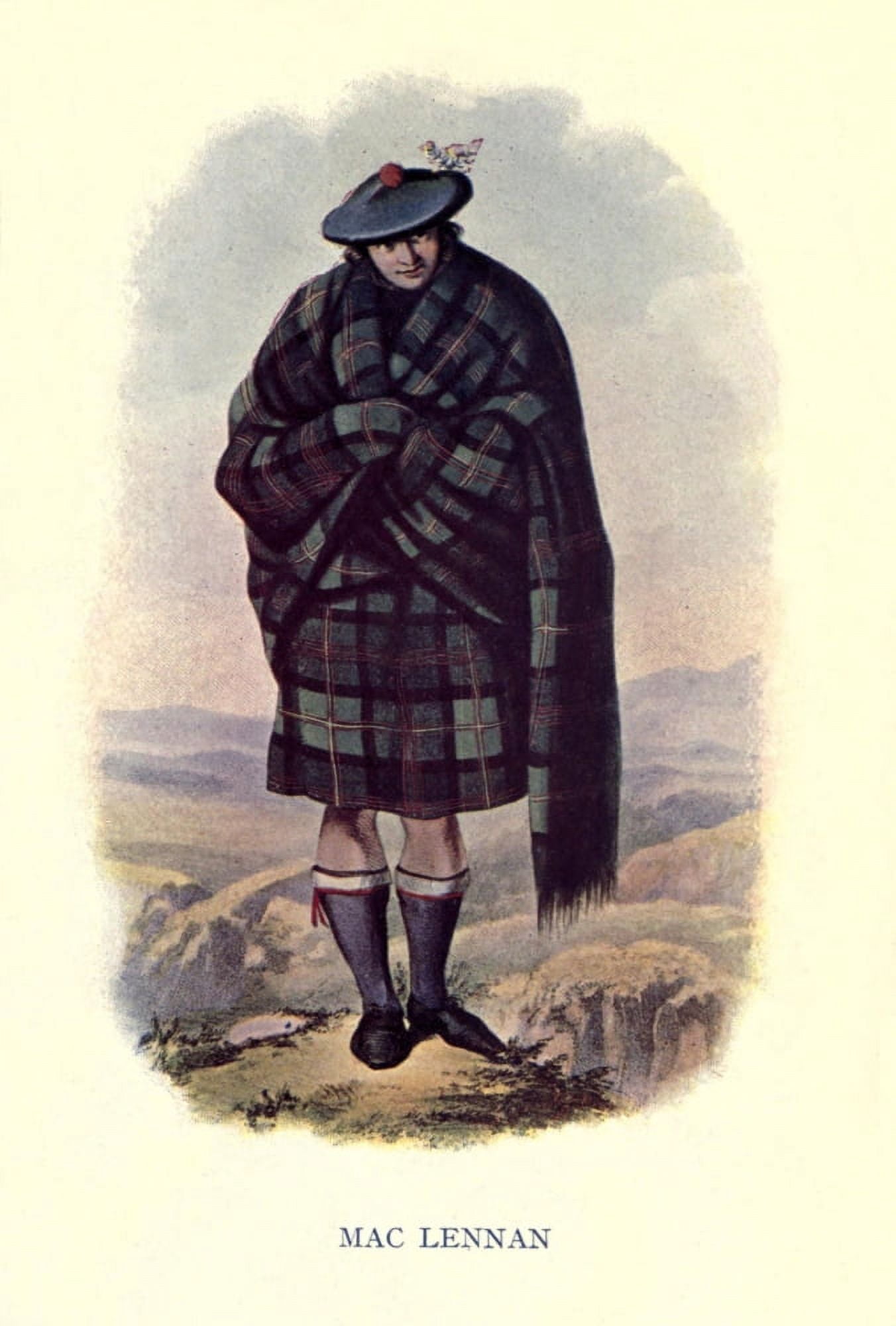 Highland Clans of Scotland 1923 MacLennan Canvas Art - Robert R McIan (18 x 24)