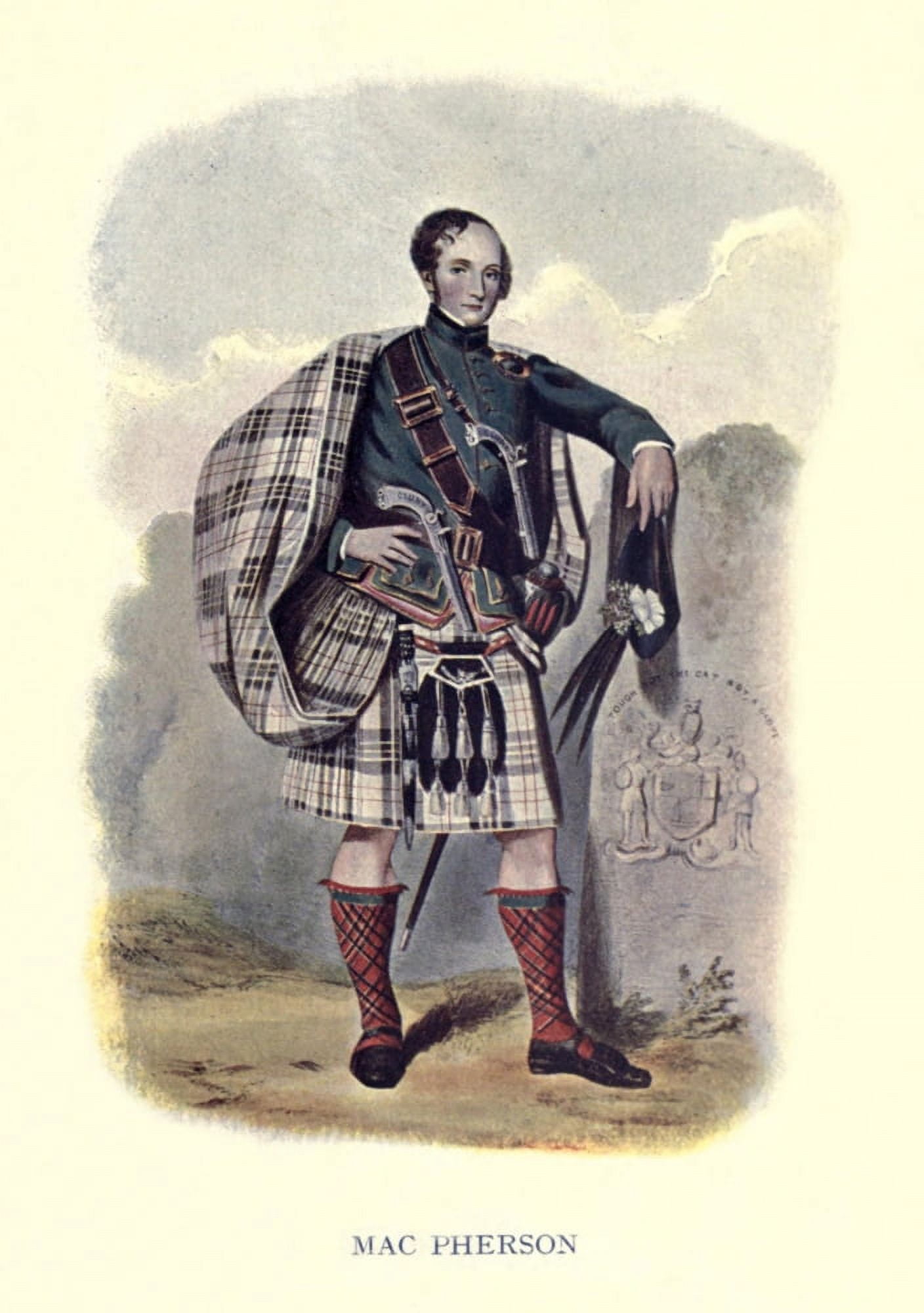 Highland Clans of Scotland 1923 MacPherson Canvas Art - Robert R McIan (24 x 36)