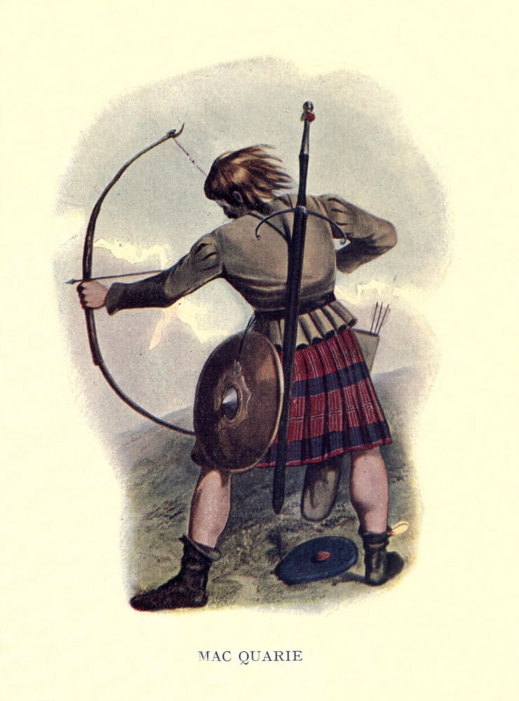 Highland Clans of Scotland 1923 MacQuarie Canvas Art - Robert R McIan (24 x 36)