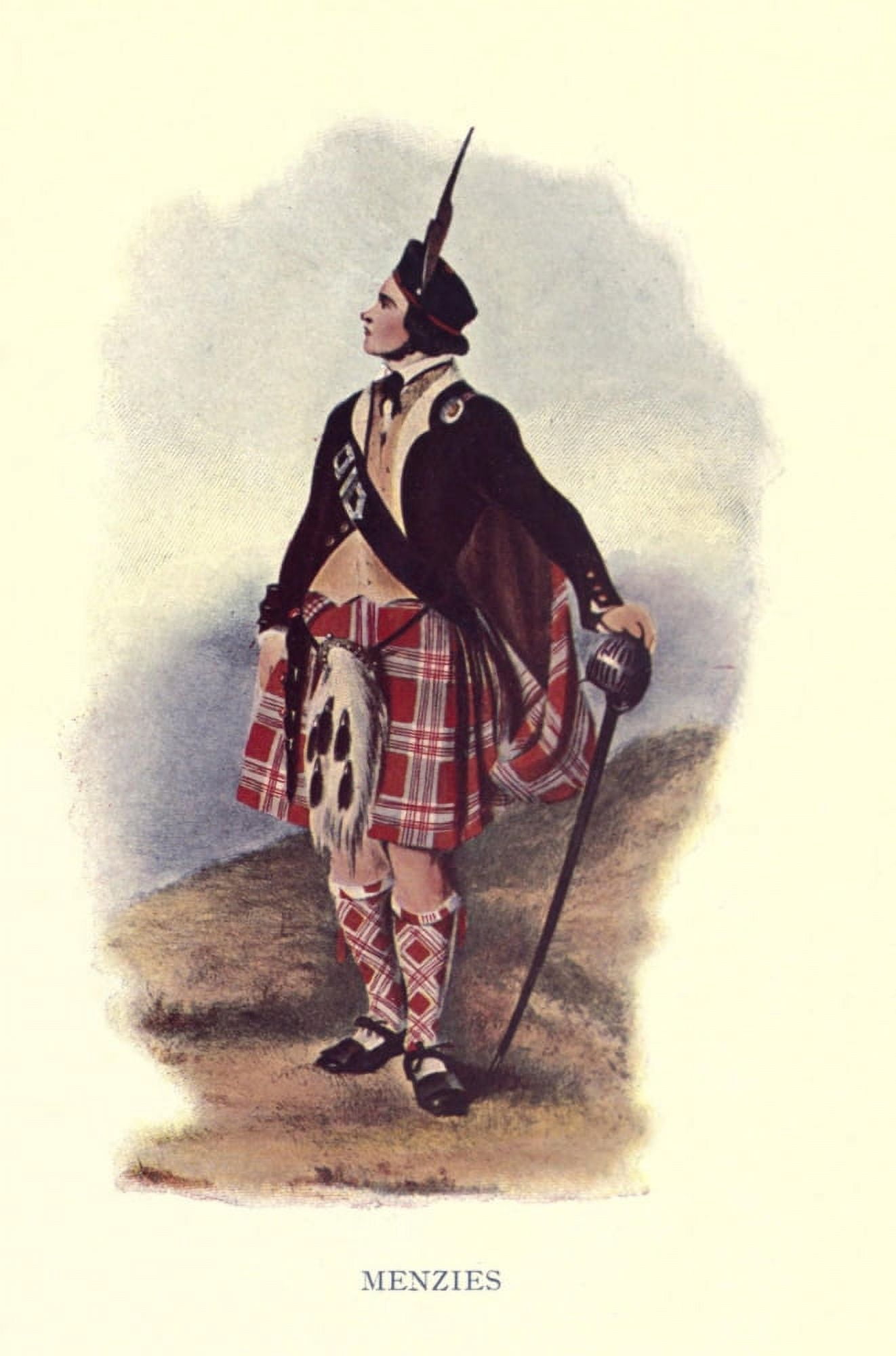 Highland Clans of Scotland 1923 Menzies Canvas Art - Robert R McIan (24 x 36)