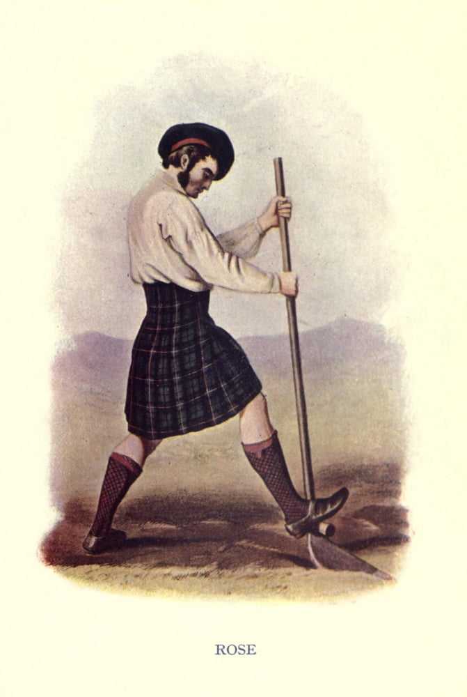 Highland Clans of Scotland 1923 Rose Canvas Art - Robert R McIan (24 x 36)