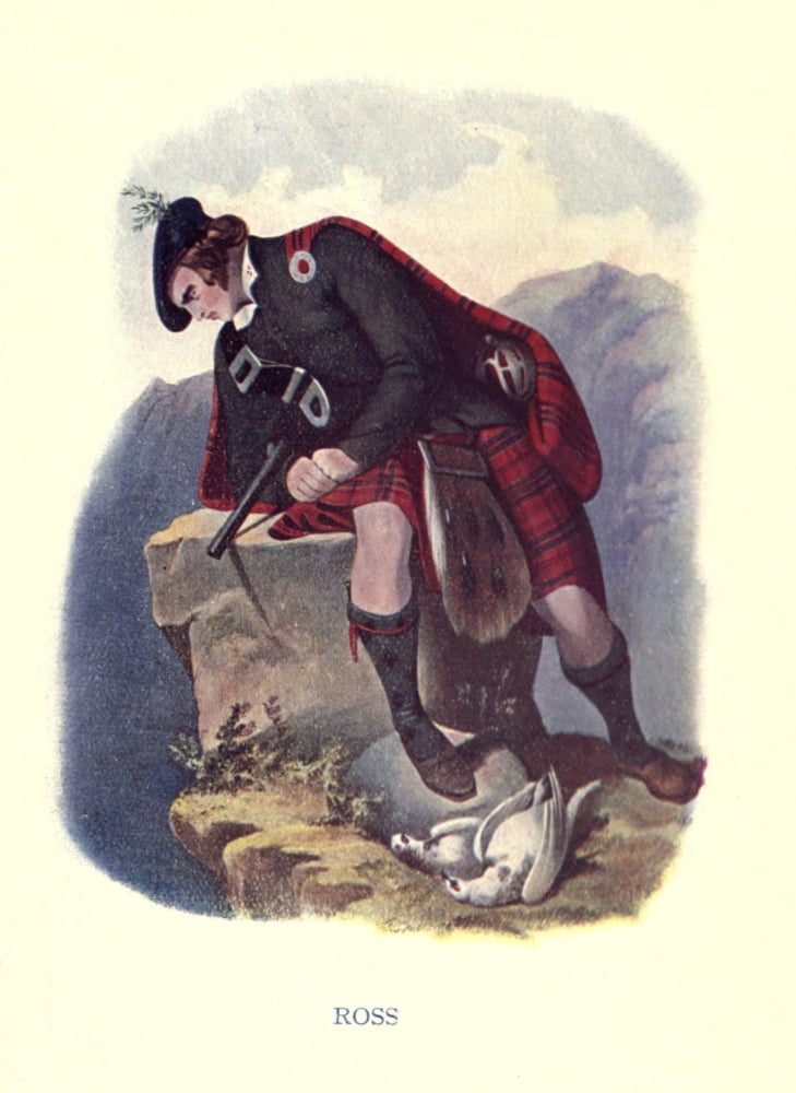 Highland Clans of Scotland 1923 Ross Canvas Art - Robert R McIan (18 x 24)
