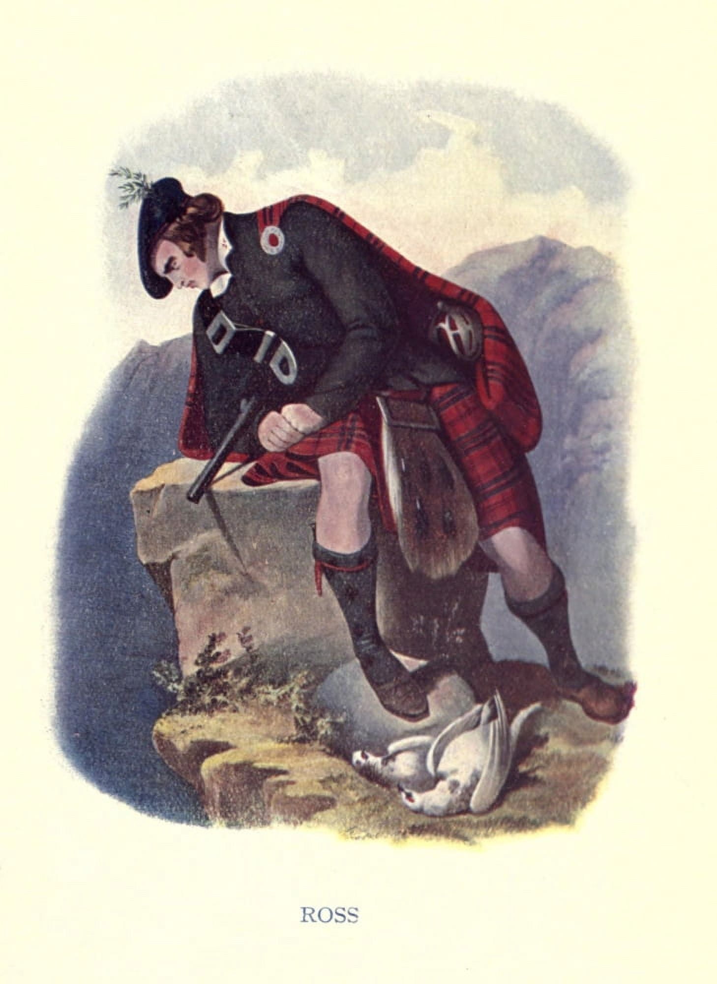 Highland Clans of Scotland 1923 Ross Canvas Art - Robert R McIan (24 x 36)