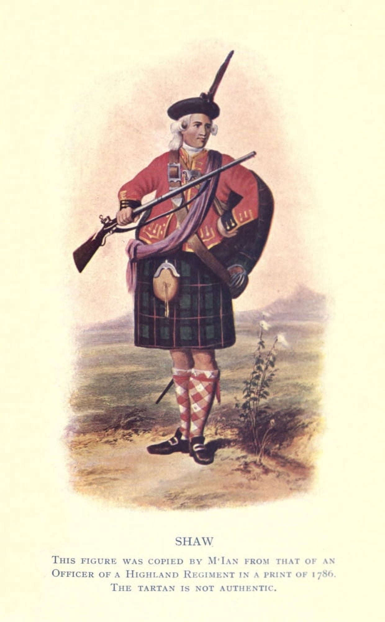 Highland Clans of Scotland 1923 Shaw Canvas Art - Robert R McIan (18 x 24)