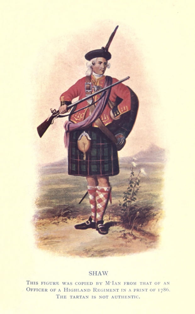 Highland Clans of Scotland 1923 Shaw Canvas Art - Robert R McIan (24 x 36)