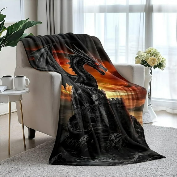 Highland Cow Blanket Fleece Throw for Couch Bed Sofa Travel and Camping, Soft Plush Throw Blanket for for All Seasons 40"x50" - Warm Plush Throw Blank for Women, Men