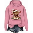 thumbnail image 1 of Highland Cow Christmas Hoodie Christmas Highland Cow Sweatshirt Cows Lover Santa Hat Pullover Shirts, 1 of 5