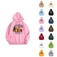 thumbnail image 1 of Highland Cow Christmas Hoodies for Women 2025 Long Sleeve Western Country Graphic Hooded Sweatshirt with Pockets Pullover Top, 1 of 3