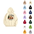 thumbnail image 1 of Highland Cow Christmas Hoodies for Women 2025 Long Sleeve Western Country Graphic Hooded Sweatshirt with Pockets Pullover Top, 1 of 3