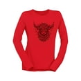 thumbnail image 1 of Highland Cow Christmas Lights Women's Long Sleeve, 1 of 4