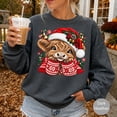 thumbnail image 1 of Highland Cow Christmas Sweatshirt, 1 of 6
