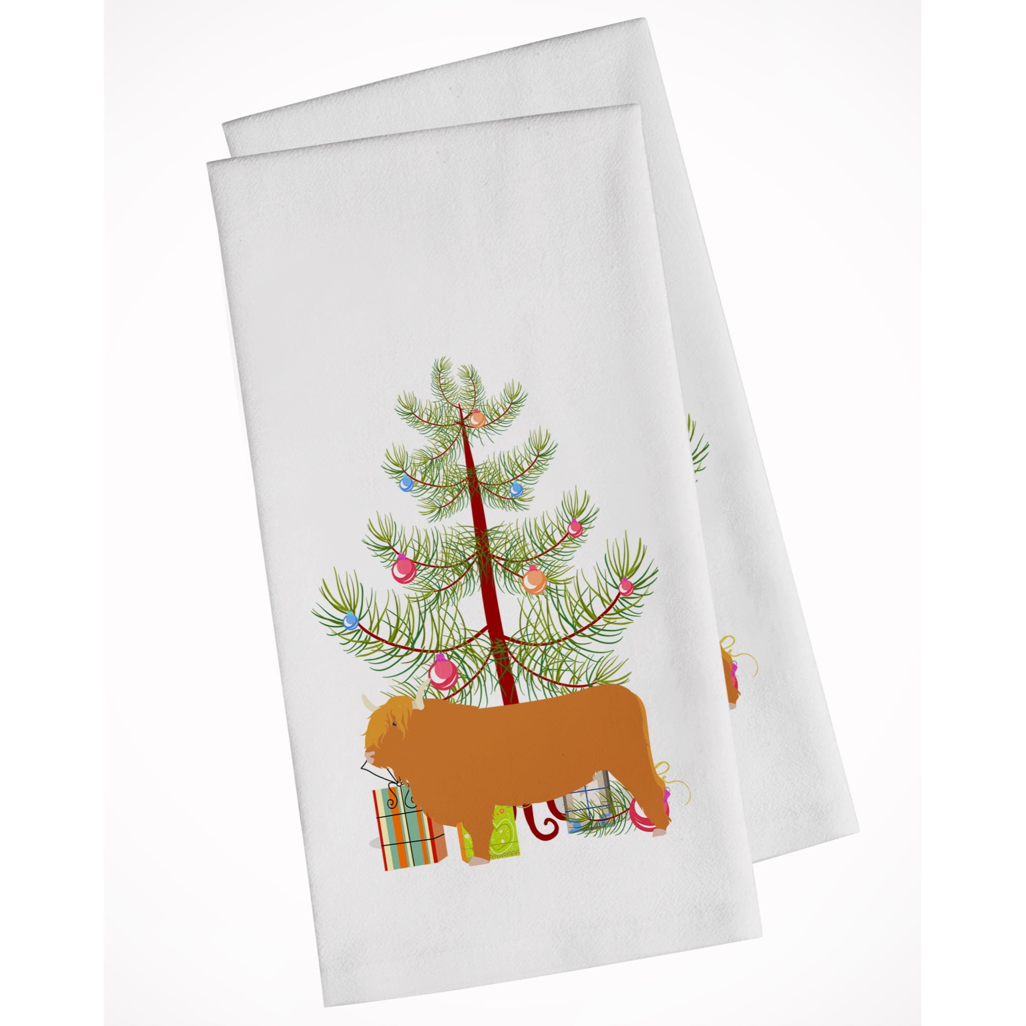 Tuelaly Christmas Kitchen Towels and Dishcloths,Merry Christmas