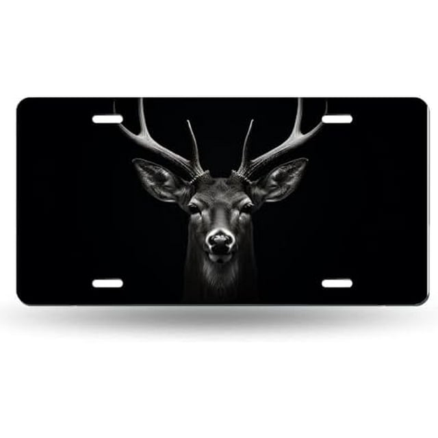 Highland Cow Creative License Plate Cover Decorative Aluminum Novelty