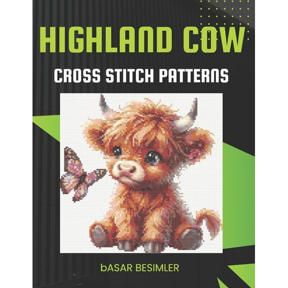 Highland Cow Cross Stitch Patterns, (Paperback)
