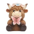 thumbnail image 1 of Highland Cow Decor, Highland Cow Figurine, Resin Brown Scottish Cattle Figurines, Farmhouse Tiered Tray Statue, Highland Cow Gifts for Garden Table Shelf Home Decor (Butterfly), 1 of 5