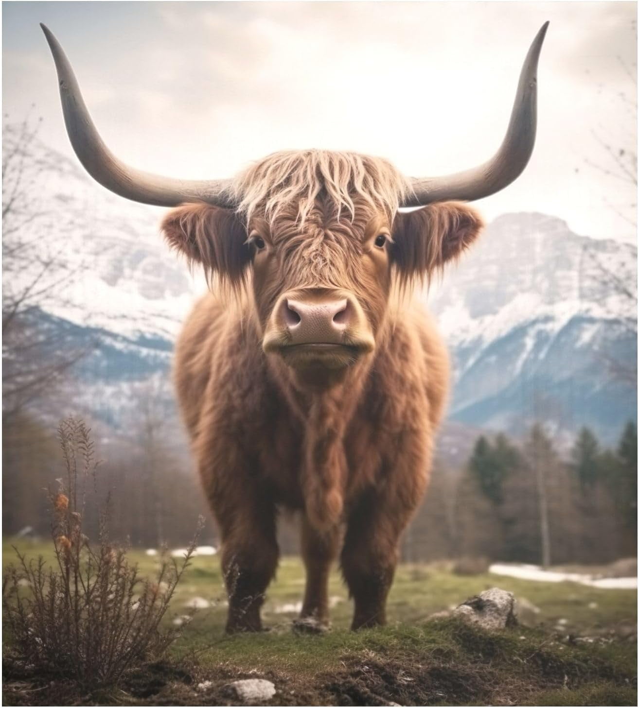 Highland Cow Dishwasher Covers for The Front Dishwasher