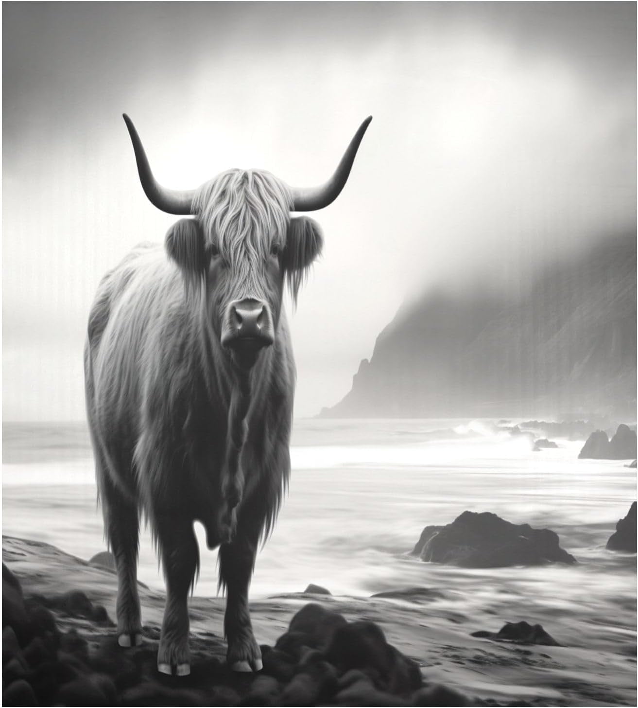 Highland Cow Dishwasher Covers for The Front Dishwasher