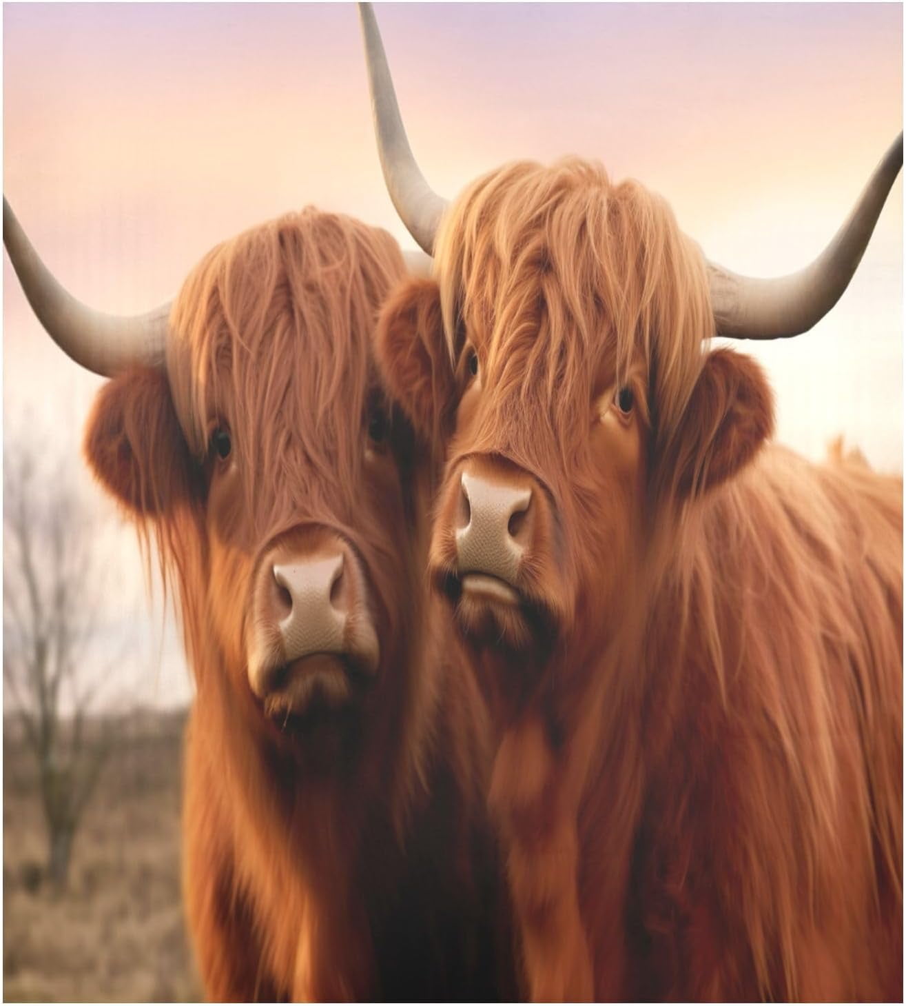 Highland Cow Dishwasher Covers for The Front Dishwasher