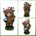 thumbnail image 1 of Highland Cow Figurine Highland Cow Bathroom Decor Charming Cow Gnomes Resin Statue Gift for Cow Lovers Farmhouse Home Kitchen Bathroom Office and Desktop Decor, 1 of 5