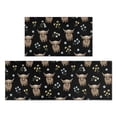 thumbnail image 1 of Highland Cow and Flower Print Anti Fatigue Kitchen Rugs Set Of 2, Non Slip Washable Decorative Floor Mats for Kitchen Sink Laundry, 17"x30" and 17"x47", 1 of 6
