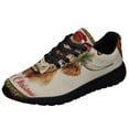 thumbnail image 1 of Highland Cow Fluffy Cow ChriStas Shoes Sneakers Black Size 11, 1 of 7