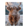 thumbnail image 1 of Highland Cow Frost Field Mountains 1000-Piece Wooden Jigsaw Puzzle for Adults, Fun & Challenging Family Brain-Teaser, Perfect Home Decor & Gift, 1 of 7