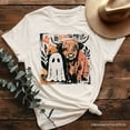 thumbnail image 1 of Highland Cow Ghost Fall T-Shirt, Spooky Season Halloween Tee, 1 of 6