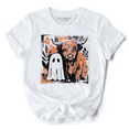 thumbnail image 1 of Highland Cow Ghost Fall T-Shirt, Spooky Season Halloween Tee, 1 of 8