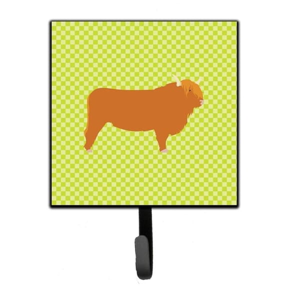 Highland Cow Green Leash or Key Holder