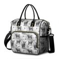 thumbnail image 1 of Highland Cow and Hummingbird Print Insulated Leakproof Lunch Box for Women, Large Lunch Bag for Tween Teen Adult, Loncheras Para Mujer for Work Beach Travel Picnic Camping, 1 of 6