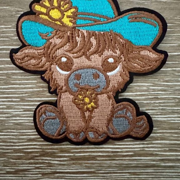 Highland Cow Iron-On Patch