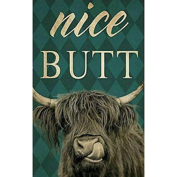 Highland Cow Nice Metal Metal Sign Milk Cow Cottage Farm Rustic Farm Vintage Decoration Art Tin Sign 8x12inch