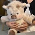 thumbnail image 1 of Highland Cow Plush Toy, Soft Furry Stuffed Animal for Stress Relief & Emotional Companion, 1 of 9