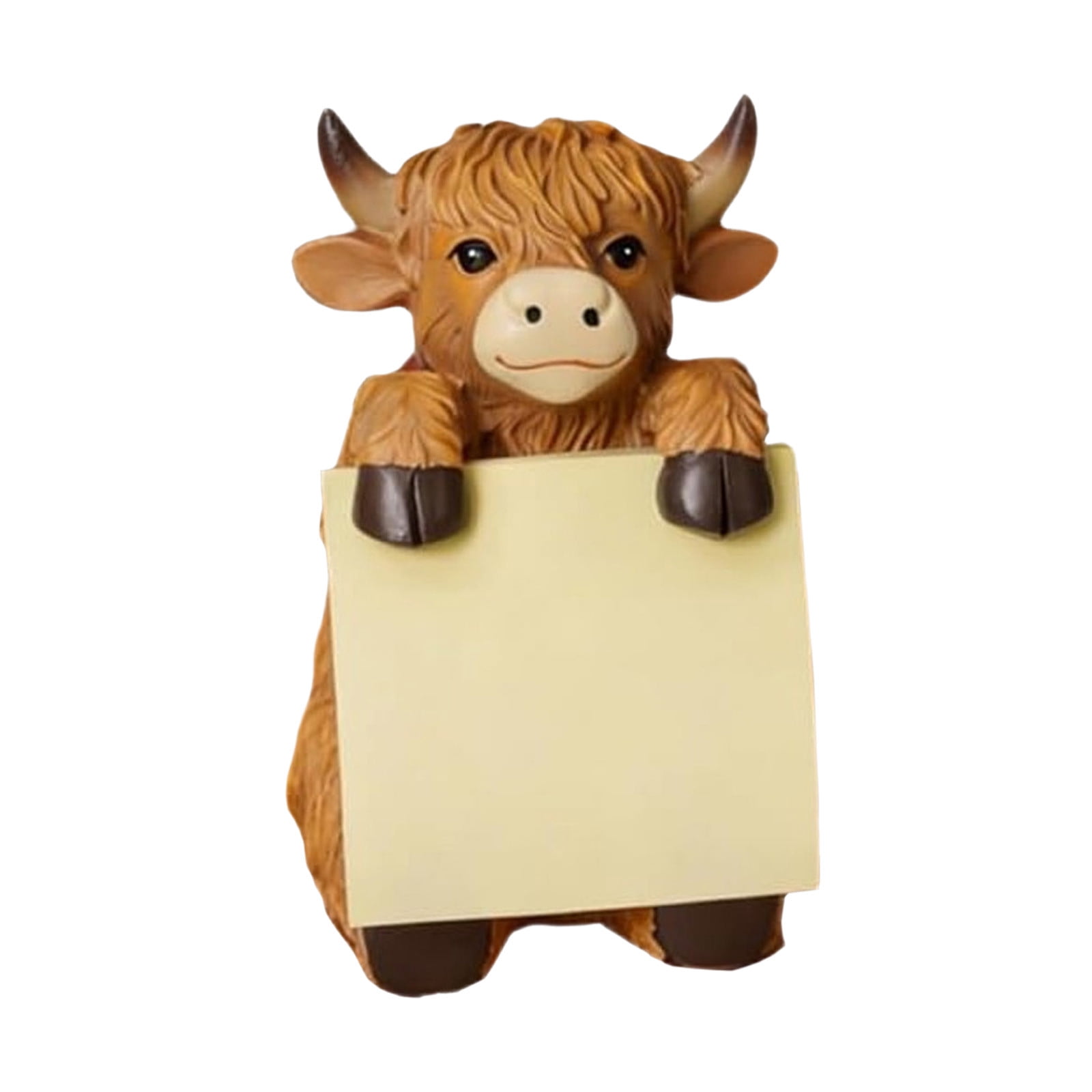 Highland Cow Pop-up Sticky Note Dispenser, Includes 1 Pad of 3x3 in ...