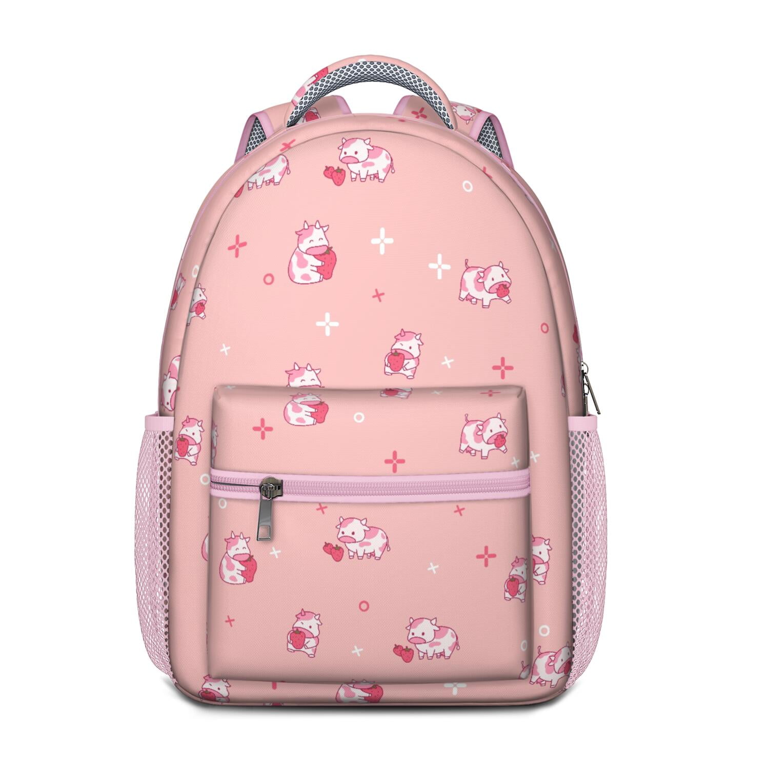 Highland Cow Print Waterproof Bookbag - Breathable & Stylish School Backpack with Spinal Support Design for Cow Lovers & Farmhouse Style