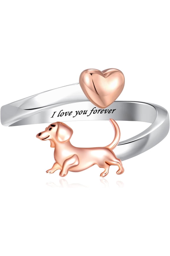 Highland Cow Ring 925 Sterling Silver Adjustable Ring Birthstone Ring Engraved Name Highland Cow Gifts Jewelry for Women