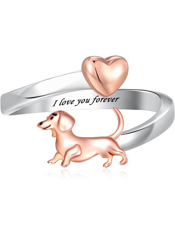 Highland Cow Ring 925 Sterling Silver Adjustable Ring Birthstone Ring Engraved Name Highland Cow Gifts Jewelry for Women